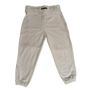 Franklin Youth XL White‎ Baseball Pants Elastic Waist Practice Uniform Y-XL